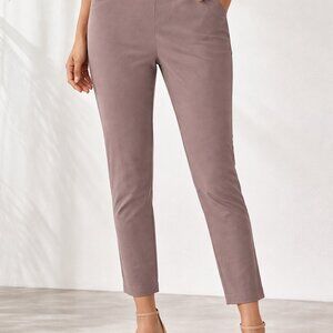 Chicos Perfect Stretch Pants-Light Brown